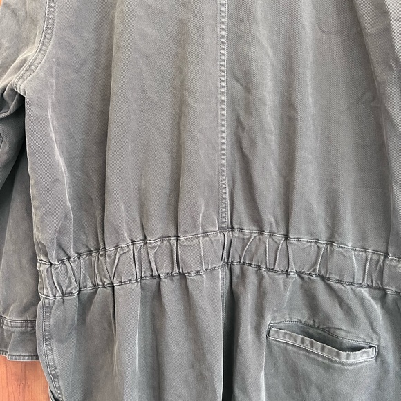 Faherty Women's Overland Twill Jumpsuit Size XXL Color Charcoal Gray organic AB - Picture 7 of 15